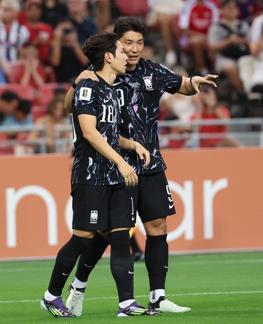 전반 REVIEW] 김도훈호 시원하다! 이강인-주민규 골골, 맞불 싱가포르에 2-0 전반 리드 → 대량 득점 신호탄 < 축구대표팀 <  축구 < 기사본문 - SPOTV NEWS