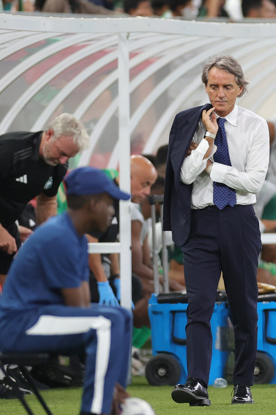 ▲ 안토니오 콘테 나폴리 감독의 A매치 이후 첫 상대는 로베르토 만치니가 지휘봉을 잡을 가능성이 있는 AS로마다. 만치니는 사우디아라비아를 이끌다 최근 결별했다. ⓒ연합뉴스/AFP/AP