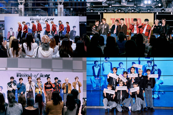 ▲ 지난 11월 1~10일 일본에서 '러시 오브 조이'의 다양한 프로모션 활동을 벌인 휘브. 제공|씨제스 스튜디오