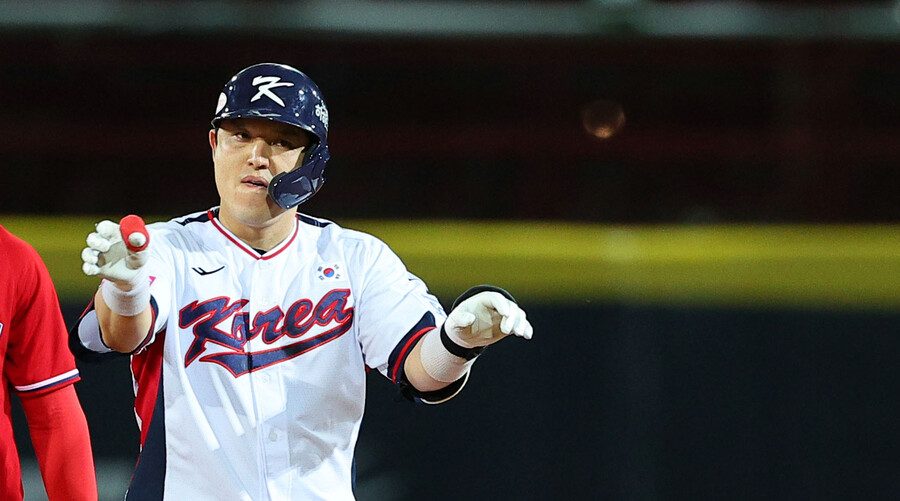 ▲ 도미니카공화국전 역전승을 이끈 포수 박동원 ⓒ 연합뉴스