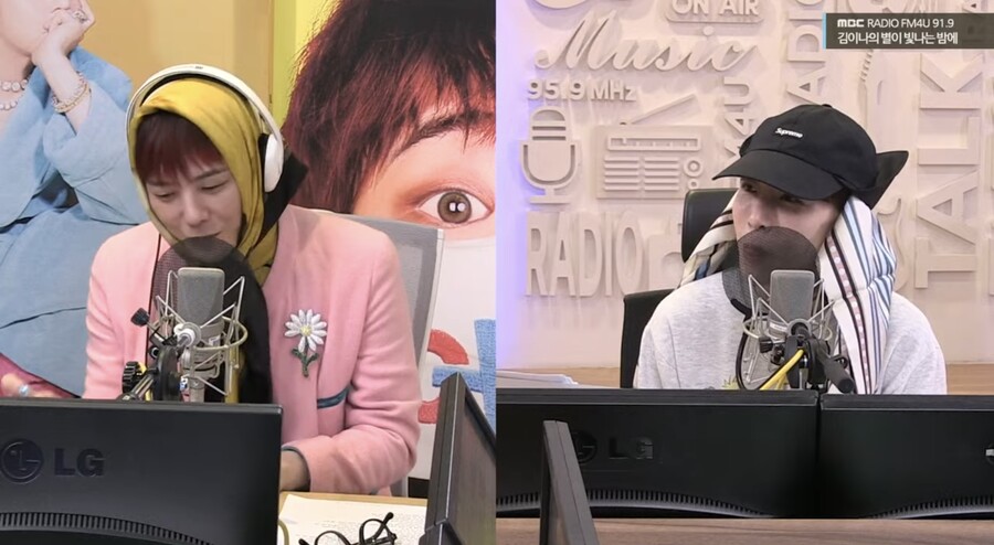 ▲ 지드래곤(왼쪽), 김이나. 출처| '별밤' 캡처