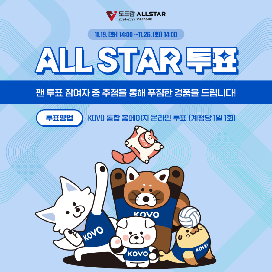 ▲ 올스타 투표 ⓒKOVO