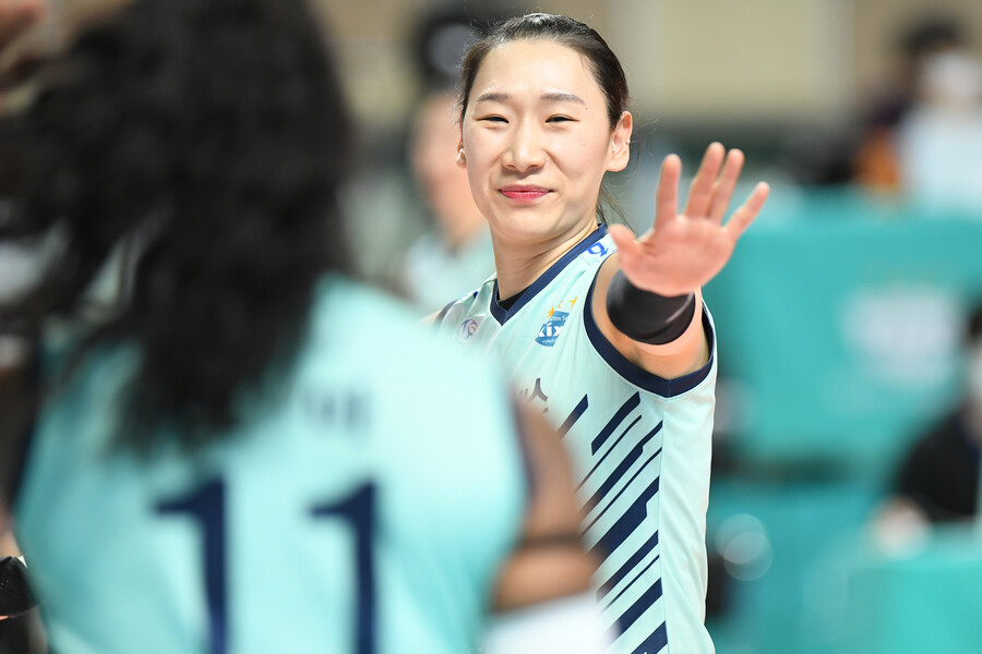 ▲ 한수지 ⓒKOVO