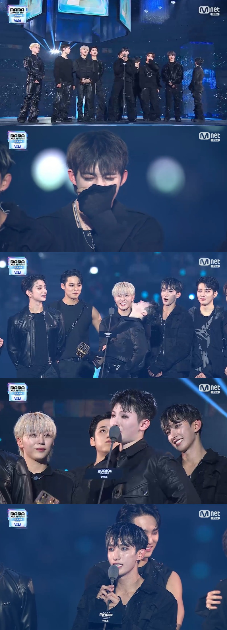 ▲ 세븐틴. 출처| 2024 MAMA 어워즈 방송 캡처