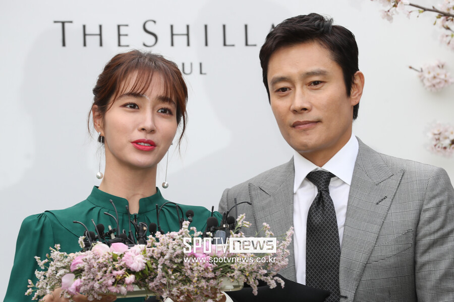 ▲ 이민정(왼쪽), 이병헌. ⓒ곽혜미 기자