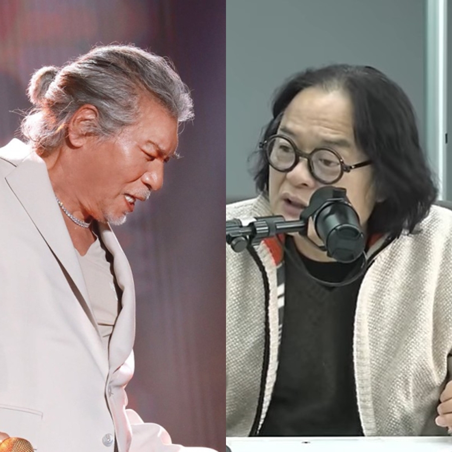 ▲ 나훈아(왼쪽) 김갑수. 출처|예아라, 예소리, 팟빵 매불쇼 캡처