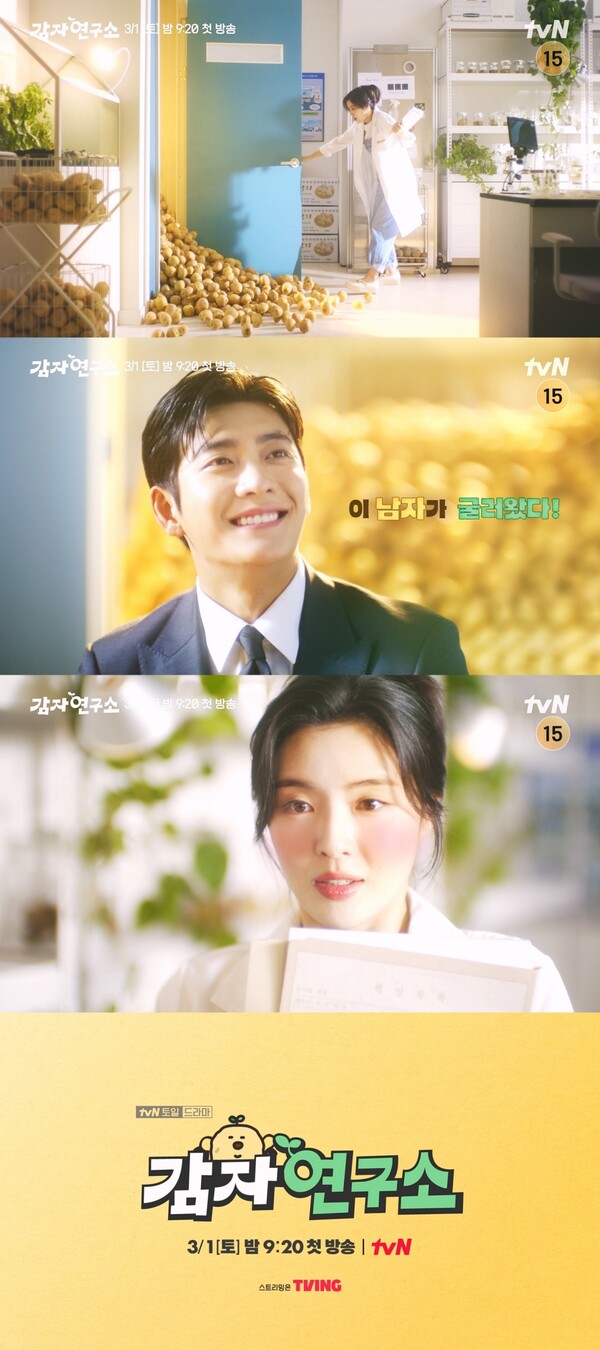 ▲ 3월 방송되는 tvN 새 토일드라마 '감자연구소' 티저. 제공|tvN