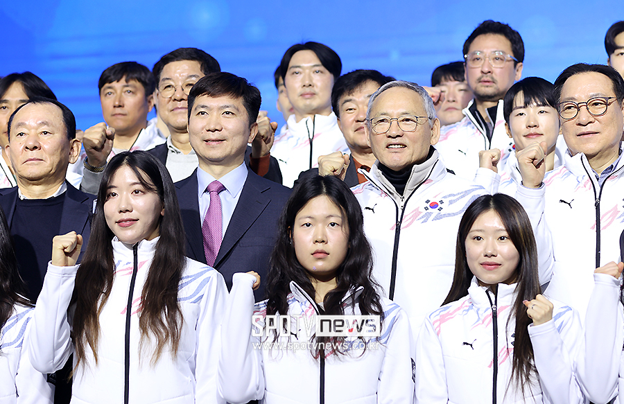 ▲ 유인촌 문화체육부 장관 유승민 대한체육회장 당선인 ⓒ곽혜미 기자