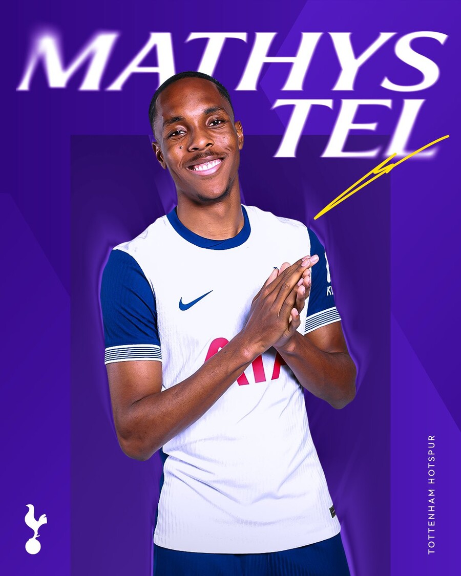 ▲ 예상과 달리 텔은 토트넘의 제안을 단칼에 거절했다. '스카이스포츠 독일'의 보도에 따르면, 텔은 토트넘 프로젝트에 확신이 없었고, 토트넘이 보장한 출전 시간을 신뢰하지 않았다. 그는 맨체스터 유나이티드나 아스널 같은 다른 프리미어리그 구단을 선호했고, 실제로 이적을 추진했다. ⓒ 토트넘 홋스퍼