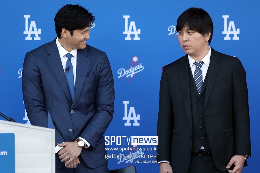 ▲ 오타니 쇼헤이와 미즈하라 잇페이(왼쪽부터).