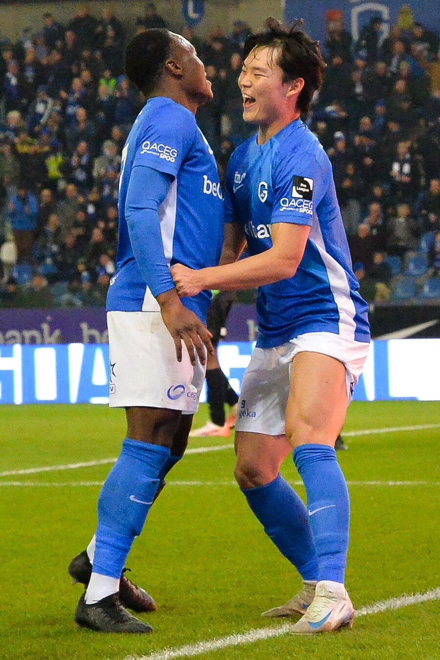 ▲ 벨기에 주필러 리그 헹크의 오현규가 세르클러 브뤼헤전에서 결승골을 넣었다. ⓒ연합뉴스/AFP