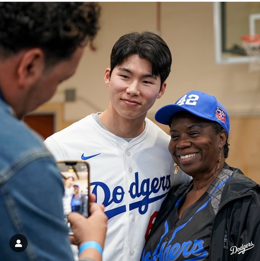 ▲ 올해 내셔널리그 신인상 후보 랭킹에서 10위에 오르며 기대를 모으고 있는 김혜성 ⓒLA 다저스 구단 SNS