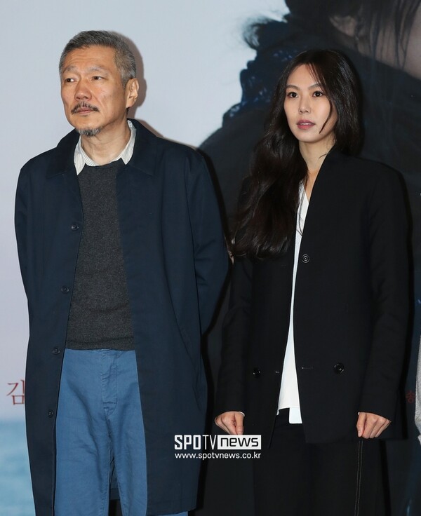 ▲ 홍상수 감독(왼쪽)과 김민희.  ⓒ곽혜미 기자