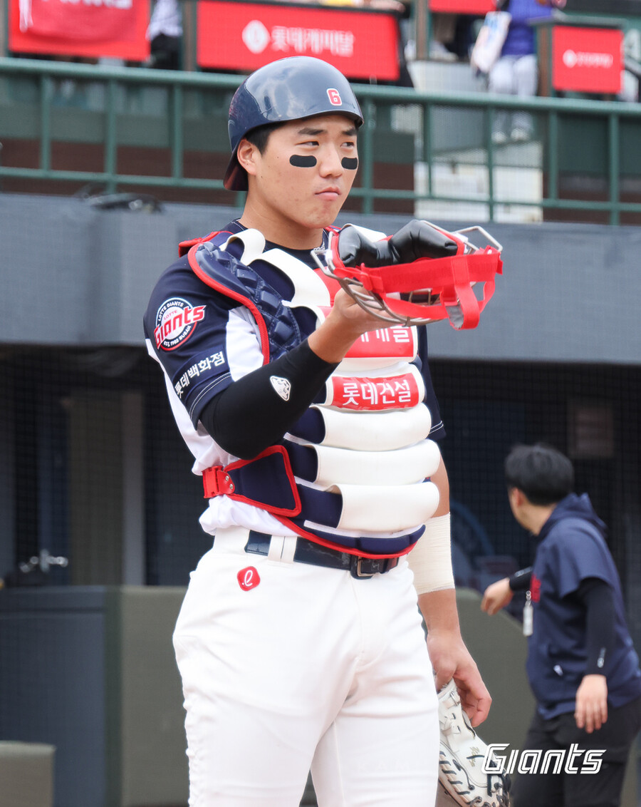 ▲ 롯데 손성빈 ⓒ롯데 자이언츠