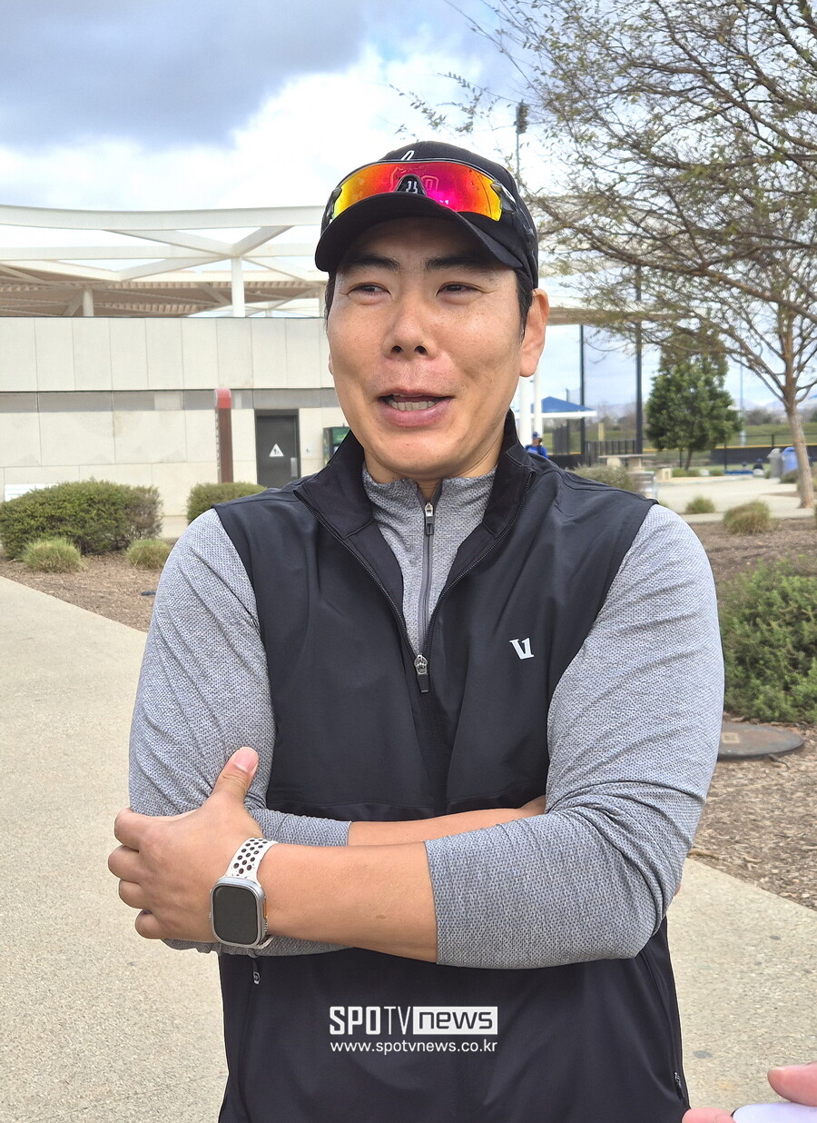 ▲ 전직 메이저리거 강정호가 미국 어바인에서 진행하는 KIA 스프링캠프를 찾았다. ⓒ윤욱재 기자