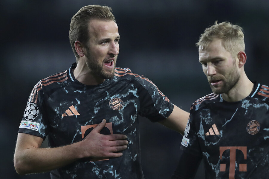 ▲ 바이에른 뮌헨의 해리 케인은 셀틱에 결승골을 넣었다. 셀틱 마에다 다이젠은 양현준의 도움을 받아 만회골을 터뜨렸다.  ⓒ연합뉴스/AP/AFP