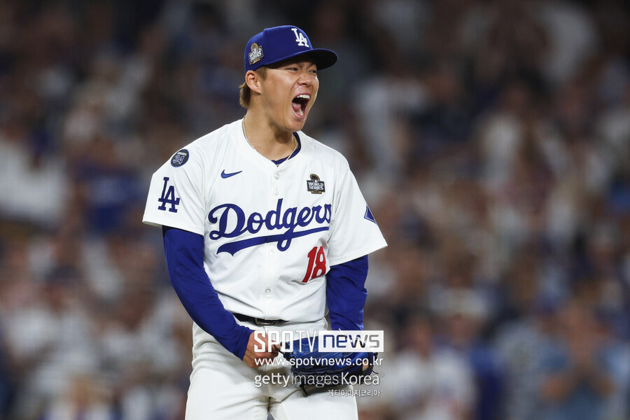 ▲ 다저스의 2025년 개막전 선발로 예정돼 도쿄에서 공을 던질 가능성이 높아진 야마모토 요시노부.