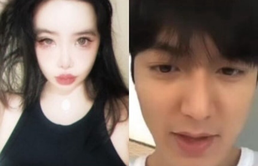 ▲ 박봄(왼쪽), 이민호. 출처| 박봄 SNS