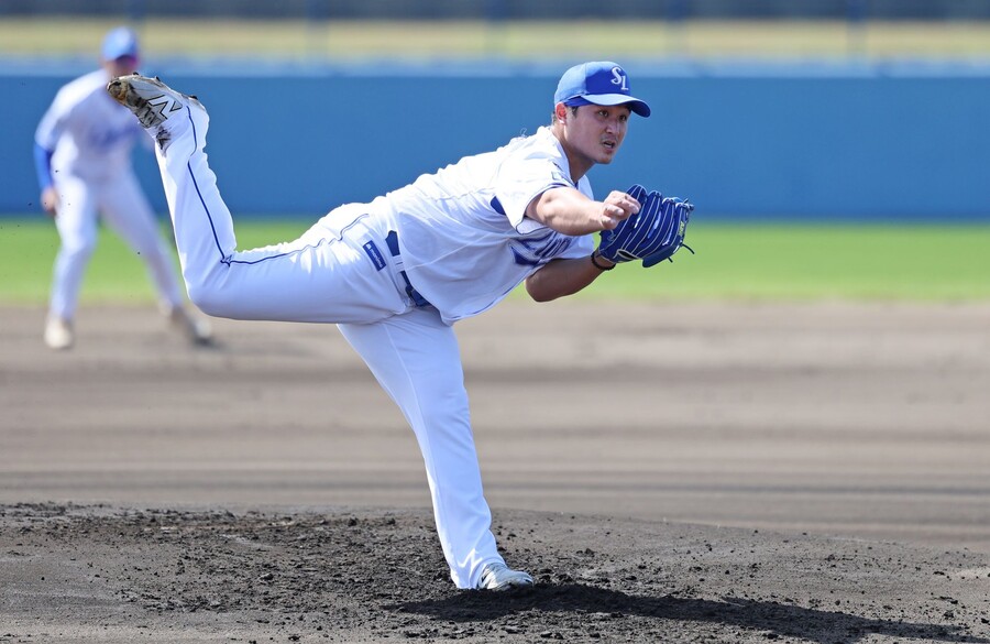 ▲ 최고 145km의 공을 던지면서 정상적인 준비 과정을 과시한 최원태 ⓒ 삼성 라이온즈