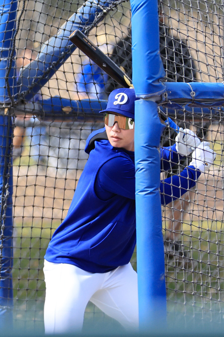 ▲ 미국프로야구 메이저리그(MLB) 첫 시즌을 준비하는 로스앤젤레스 다저스 김혜성이 16일(현지시간) 다저스 스프링캠프가 열리고 있는 미국 애리조나주 글렌데일 캐멀백 랜치에서 타격 훈련을 하고 있다. ⓒ연합뉴스