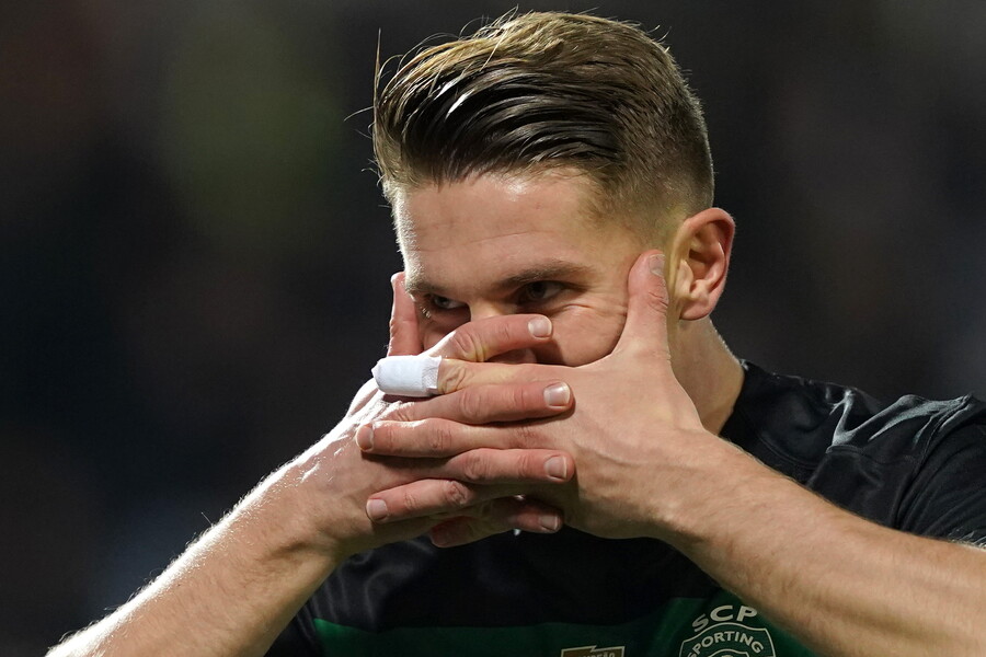 ▲ 빅토르 교케레스는 후벵 아모림 맨체스터 유나이티드 감독의 스포르팅CP 시절 분신으로 평가 받았다. ⓒ연합뉴스/EPA