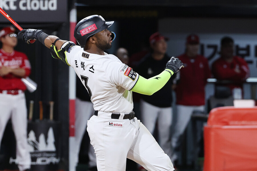 ▲ 이강철 감독은 지난해 멜 로하스 주니어를 중심 타선에서 1번으로 당겨 큰 성과를 얻었고, 올해는 테이블세터진에 더 힘을 준다는 구상을 가지고 있다. ⓒ연합뉴스