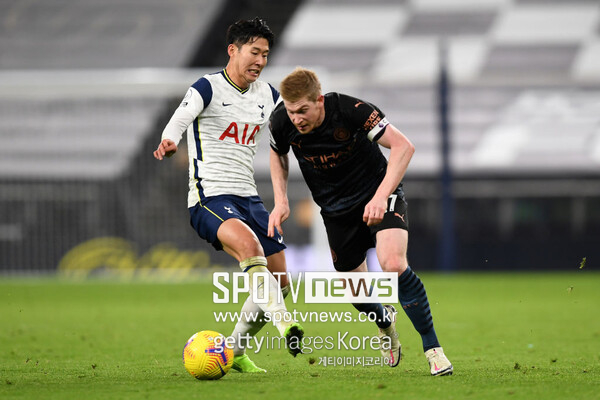 ▲ 손흥민은 맨체스터 시티 케빈 데 브라위너와도 깊은 친분이 있다.