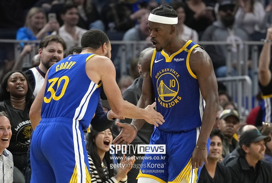 ▲ 커리와 지미 버틀러(왼쪽부터).