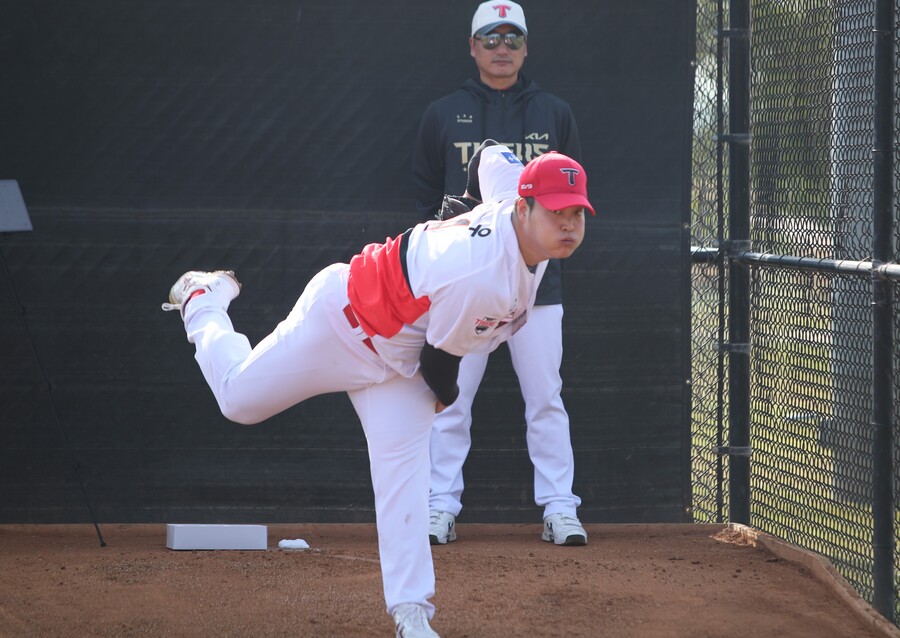 ▲ 25일 한화와 연습경기에 등판해 1이닝을 소화할 예정인 조상우 ⓒKIA 타이거즈