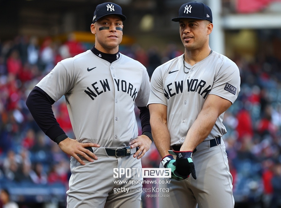 ▲ 애런 저지와 스탠튼(왼쪽부터).