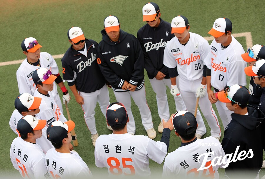 ▲ 점차 달라지는 의식 속에 순조롭게 스프링캠프를 진행하고 있는 한화 ⓒ한화이글스