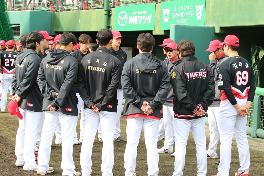 ▲ KIA 선수단은 시즌 전 평가에 별다른 의미를 두지 않으면서 평소처럼 차분하게 시즌을 준비하고 있다 ⓒKIA타이거즈
