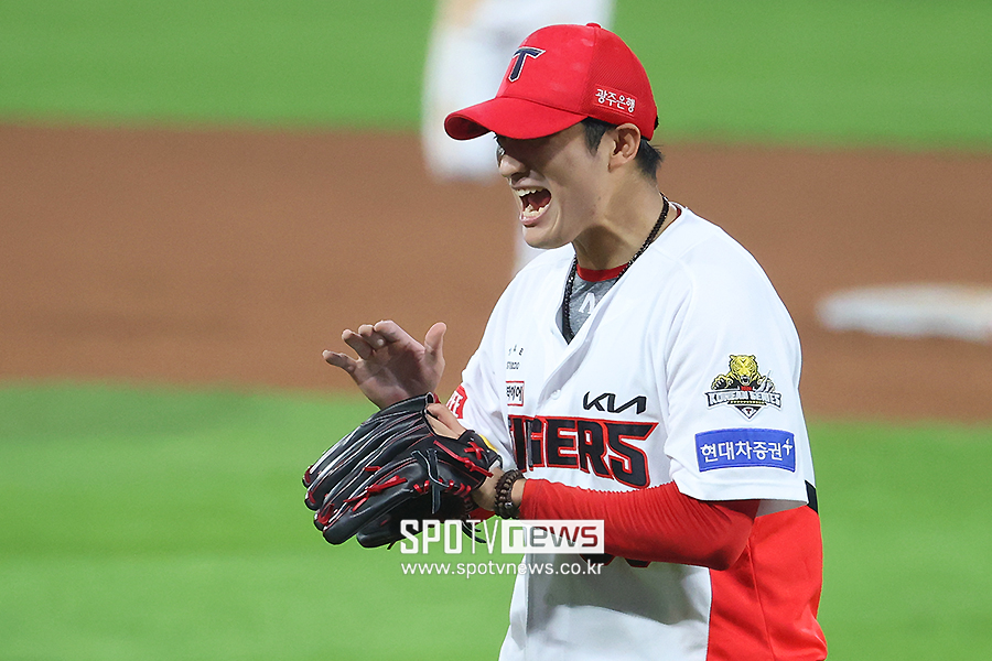 ▲ 좋은 구위를 보여주며 27일 LG와 연습경기에서 3이닝 무실점으로 호투한 김도현 ⓒ곽혜미 기자