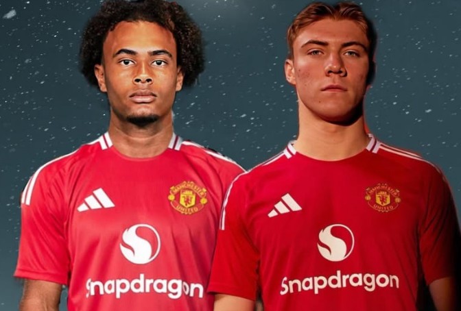 ▲ 지르크지와 호일룬  ⓒ맨유