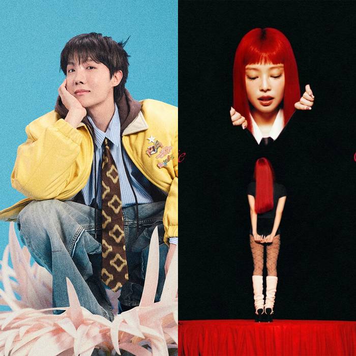 ▲ 제이홉(왼쪽), 제니. 제공| 빅히트 뮤직, OA엔터테인먼트