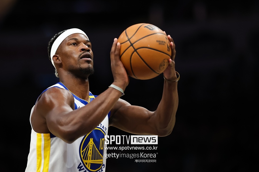 ▲ 지미 버틀러. 생각보다 골든스테이트 워리어스 유니폼이 잘 어울린다.