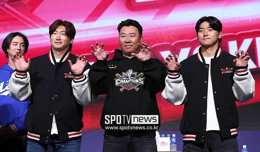 ▲ 나성범 이범호 감독 김도영 ⓒ곽혜미 기자