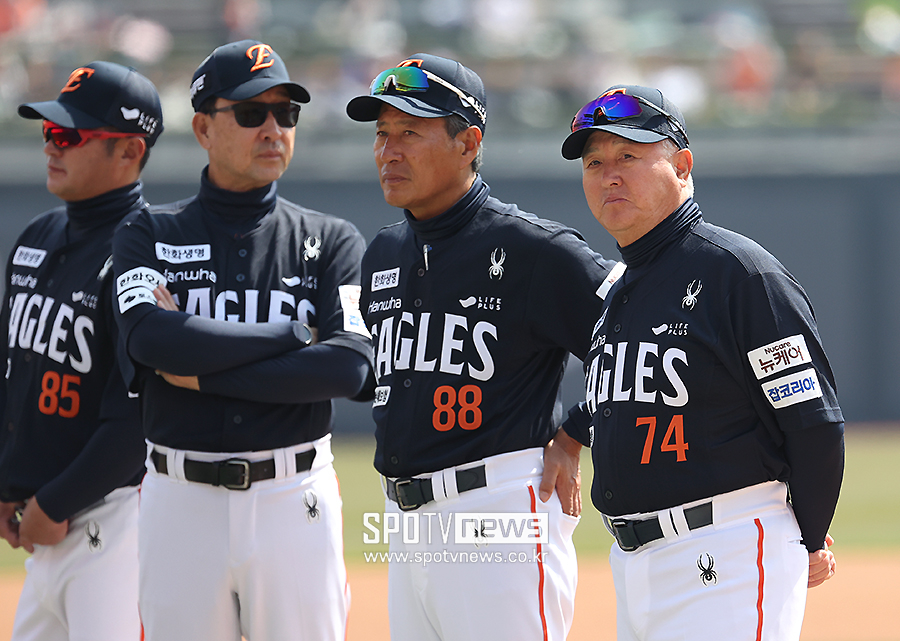 ▲ 김경문 감독 코치진 ⓒ곽혜미 기자