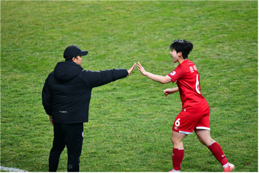 2025 WK리그 득점 한 문하연 ⓒ한국여자축구연맹