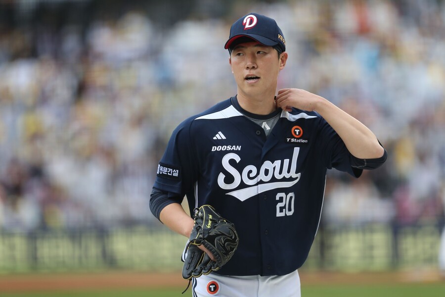 ▲ 김유성 ⓒ두산 베어스