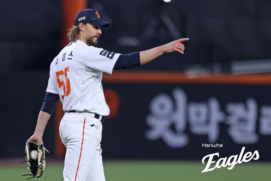 ▲ 라이언 와이스 ⓒ한화 이글스