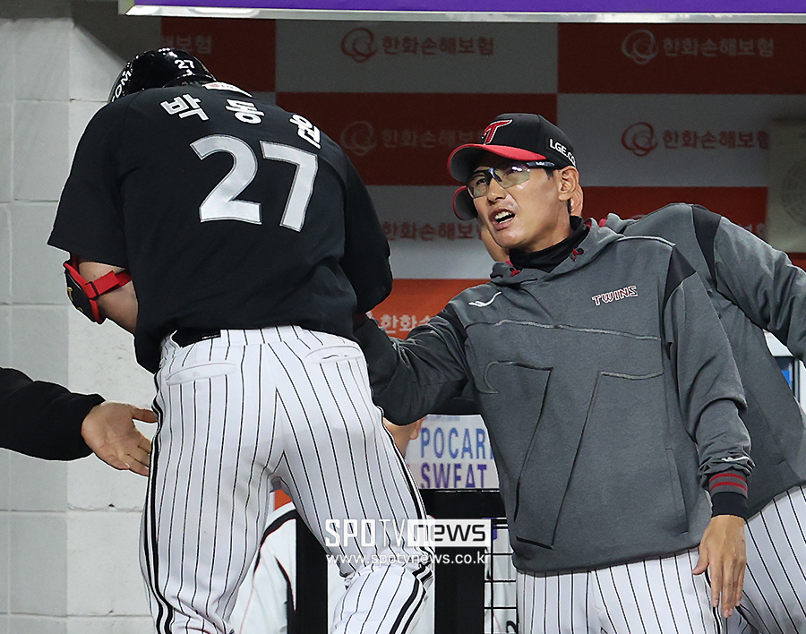 ▲ 박동원 염경엽 감독 ⓒ곽혜미 기자