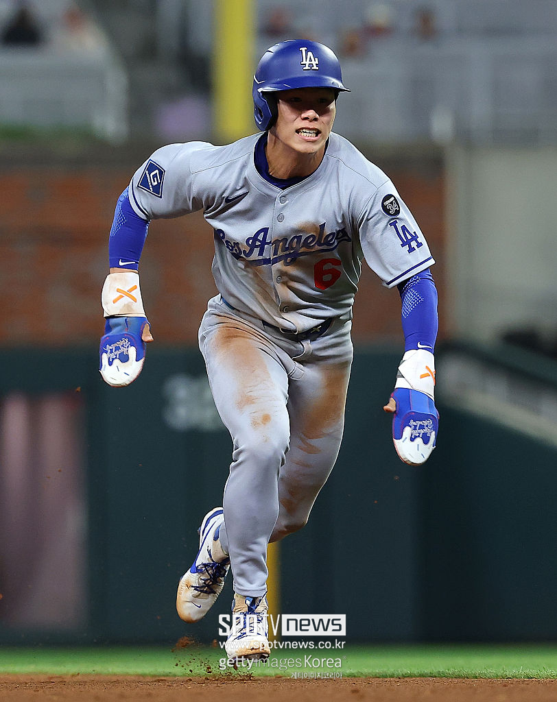 ▲ 김혜성은 빠른 발과 역동성으로 다저스에 없던 기를 불어넣고 있다