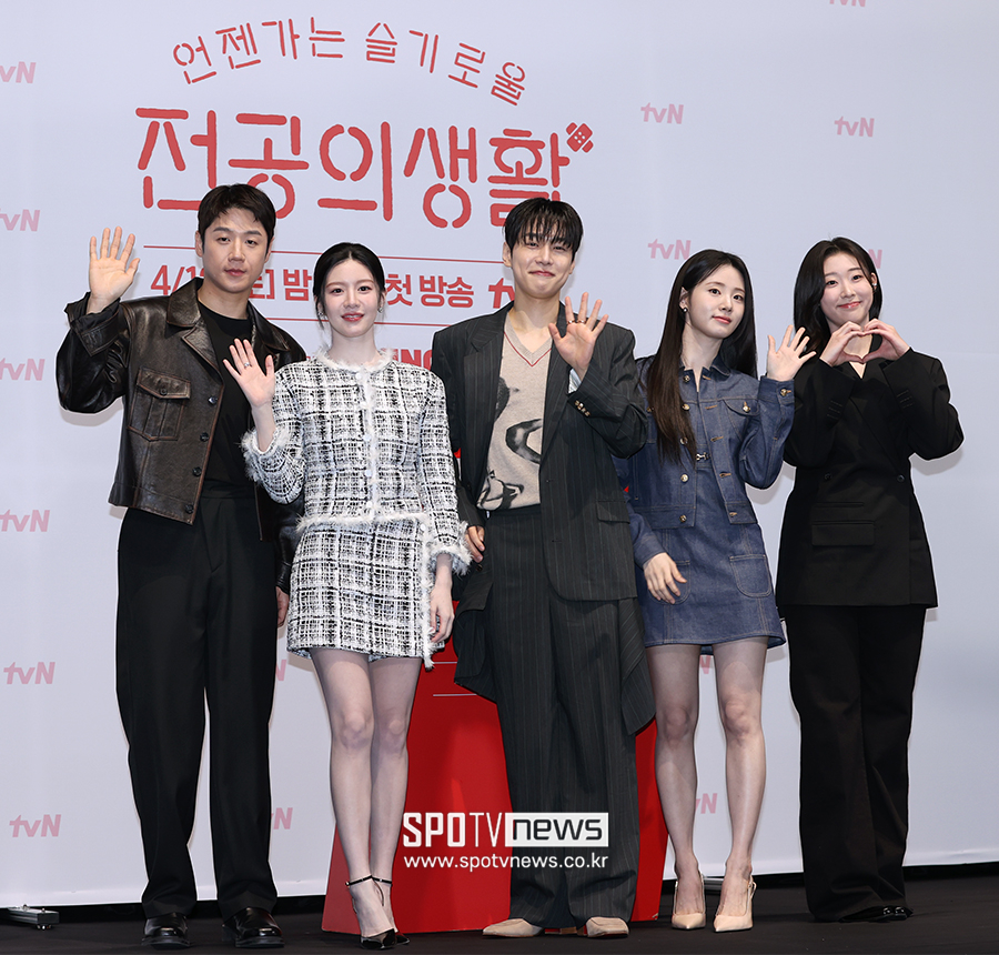 ▲ 정준원 고윤정 강유석 신시아 한예지 ⓒ곽혜미 기자