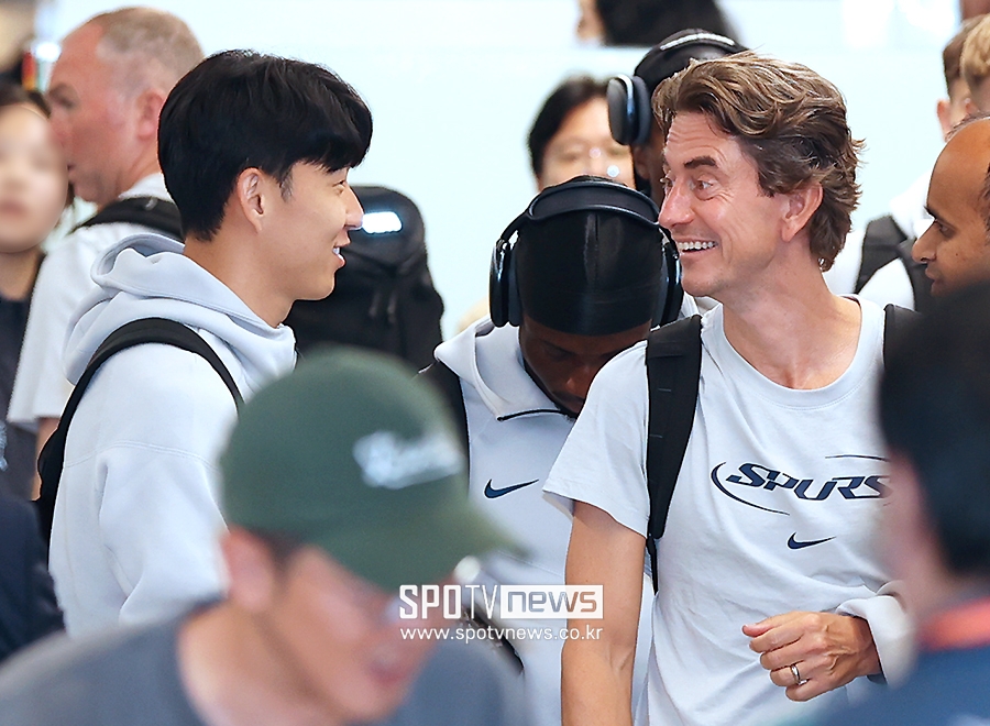 ▲ 토트넘 선수단 인천국제공항을 통해 입국 ⓒ곽혜미 기자