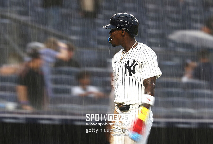 ▲ 3일 마이애미와 경기에서 황당한 주루 미스로 팬들의 집중 포격을 받은 재즈 치좀 주니어