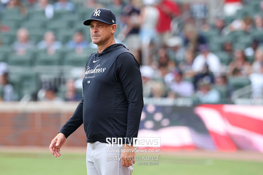 ▲ 본헤드 플레이에 분을 삭이지 못한 애런 분 양키스 감독