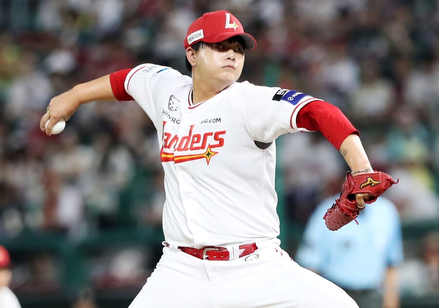 ▲ SSG 김민 ⓒSSG랜더스