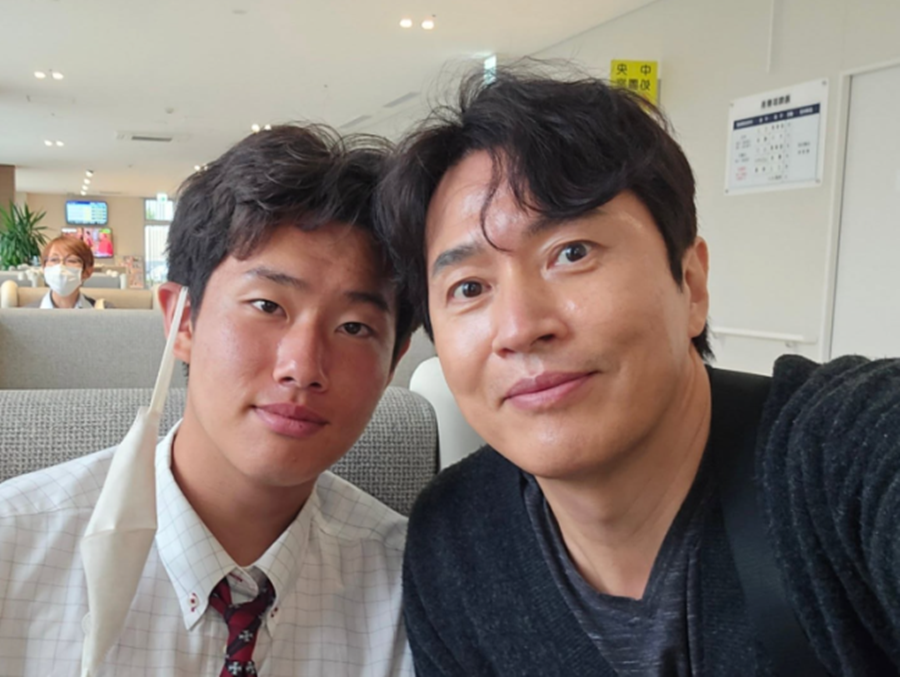 ▲ 김정민 아들 다니 다이치(김도윤)과 김정민. 출처|김정민 인스타그램