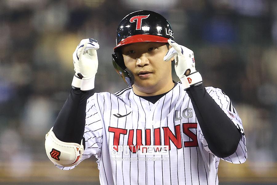 ▲ 올 시즌 팀의 4번 타자로 완전히 자리를 잡으며 좋은 활약을 펼치고 있는 문보경 ⓒ곽혜미 기자